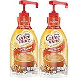 Nestle Coffee mate Coffee Creamer, Hazelnut, Concentrated Liquid Pump Bottle, Non Dairy, No Refrigeration, 50.7 fl oz (Pack of 2)