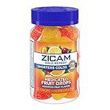 Zicam Cold Remedy Zinc Medicated Fruit Drops, Assorted Flavors, Homeopathic, Cold Shortening Medicine, Shortens Cold Duration, 25 Count