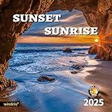 2024 2025 Wall Calendar, 14 Month November 2024 - December 2025, Monthly Calendar Sunset, 12" x 24" Opened,Full Page Months Thick & Sturdy Paper for Gift Calendar Organizing & Planning