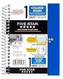 6 Pack Of Mead Five Star Personal Spiral Notebook, 7" x 4 3/8", 100 Sheets, College Rule, Assorted colors (MEA45484)