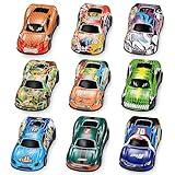 4.2" Toy Cars Metal Race Cars Vehicles 9 Pack, Pull Back Cars Toys for Boys, Girls, Toddlers, Kids 2,3,4,5,6,7 Years Old, Party Favors, Teacher Reward Prizes, Boy Birthday Gifts