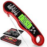 AWLKIM Meat Thermometer Digital - Waterproof Kitchen Thermometer with Backlight and Hold, Fast Instant Read Food Thermometer for Cooking, Candy Making, Outside Grill, Stocking Stuffers for Adult Men