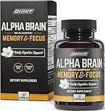 ONNIT Alpha Brain Nootropic Brain Supplement for Men & Women | Memory, Mental Clarity & Cognitive Improvement | Focus Capsules with L-Theanine, Vitamin B6 & Phosphatidylserine (30 Count)