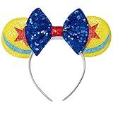 FANYITY Toy Story Mouse Ears, Sequin Mouse Ears Headband for Boys Girls Women halloween&Disney Trip(Stars)