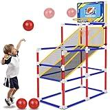 63" Arcade Basketball Game Set with 3 Balls Kids Basketball Hoop 3 to 12 Years Old Indoor Outdoor Ages 3-5 6-8 8-12 Backyard Play Carnival Games for 3 4 5 6 7 8 9 10 Year Old Boys Girls Birthday Gift