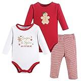 Hudson Baby Unisex Baby Cotton Bodysuit and Pant Set, Sugar Spice, 12-18 Months