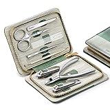 MR.GREEN Manicure Sets Pedicure Kits Stainless Steel Nail Clipper Personal Care Tools with PU Leather Case (Green)