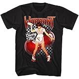 American Classics Warrant American Glam Metal Band Cherry Pie 2-Sided Adult T-Shirt, Black