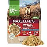 Only Natural Pet MaxBlends Grain Free Beef Recipe Dehydrated Dog Food Formula - High Protein Homemade Stew, Nutrient-Dense Meal for Canine Health - Beef RecipeFlavor - 2 lb Bag (Makes 8 lbs)