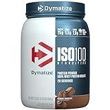 Dymatize ISO100 Hydrolyzed Protein Powder, 100% Whey Isolate, 25g of Protein, 5.5g BCAAs, Gluten Free, Fast Absorbing, Easy Digesting, Gourmet Chocolate, 20 Servings