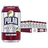 Polar Seltzer Water Black Cherry, 12 fl oz cans, 18 pack