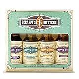 Scrappy's Bitters The New Classics Gift Set, 4 ct, 0.5oz (Lavender, Cardamom, Black Lemon, and Orleans) - Organic Ingredients, Finest Herbs & Zests, No Extracts, Artificial Flavors, Chemicals or Dyes