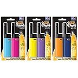 BIC EZ Reach Candle Lighter, The Ultimate Lighter with Wand for Candles, Assorted Colors, 6 Count Pack of Long Lighters