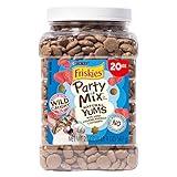 Purina Friskies Natural Cat Treats, Party Mix Natural Yums With Wild Caught Tuna and added vitamins, minerals and nutrients - 20 Ounce (Pack of 1)