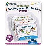 Learning Resources Skill Builders! Kindergarten Flipbook Library - Kindergarten Learning Activities, Spelling and Counting for Kids, My First Library for Kids,Back to School, Ages 5+,3 Pieces