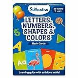 Skillmatics Thick Flash Cards for Toddlers - Letters, Numbers, Shapes & Colors, Montessori Toys & Games, Preschool Learning Activities and Toddler Toys for Kids 1, 2, 3, 4 Years