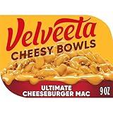 Velveeta Cheesy Bowls Ultimate Cheeseburger Mac with Savory Cheese Sauce Microwavable Meal (9 oz Tray)