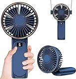 Handheld Fan, Portable Fan, 4000mAh Rechargeable Personal Fan, 180° Foldable Mini Desk Fan with 6 Wind Speed, LCD Digital Display, Lanyard as Neck Fan, Ultra Quiet, Pocket Size for Indoor Outdoor