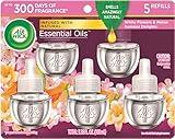 Air Wick Plug in Scented Oil Refill, 5ct, Summer Delights, Air Freshener, Essential Oils