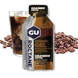 GU Energy Roctane Ultra Endurance Energy Gel, Vegan, Gluten-Free, Kosher, and Dairy-Free On-The-Go Sports Nutrition for Running, Biking, Hiking or Skiing, Cold Brew 2X Caffeine (24 Packets)