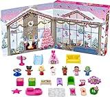 Fisher-Price Little People Barbie Toddler Toy Advent Calendar Playset, 24 Christmas Figures & Pieces for Pretend Play Kids Ages 18+ Months