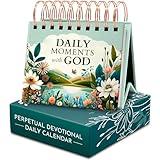 DEVOTA Inspirational Desk Calendar with Prayers, Blessings and Devotions - Christian Gifts for Women, Religious Gifts for Women, Inspirational Gifts for Women, Christian Desk Decor, Spiritual Gifts