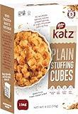 Katz Gluten Free Plain Stuffing Cubes. Create Your Stuffing Mix For Your Holiday And Everyday Cooking Needs, With No Artificial Flavors, Colors, Or Preservatives. Dairy Free, Soy Free, Nut Free, Kosher 1-Pack (6 Oz)