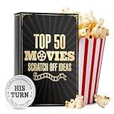 Movie Night Scratch Off Cards – Gifts for Movie Lovers Gifts – Couples Gift Ideas, Movie Night Gift Ideas, Movie Night Supplies, Movie Night Indecision - Gifts for Him, Boyfriend, Husband Gifts Ideas