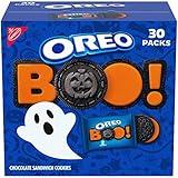 OREO Orange Creme Chocolate Sandwich Cookies, Halloween Cookies, 30 Snack Packs (2 Cookies Per Pack)