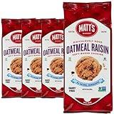 Matt's Bakery | Oatmeal Raisin Cookies | Soft-Baked, Non-GMO, All-Natural Ingredients; 4 Bags (10.5oz Each)