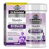 Garden of Life Dr. Formulated Probiotics Mood+ Acidophilus Probiotic Supplement - Promotes Relaxation and Digestive Balance - Ashwagandha for Stress Management - Non GMO, Gluten Free - 60 Veggie Caps