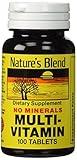 Nature's Blend Multi-Vitamin No Minerals 100 Tabs (Model: 3824)