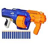 NERF SurgeFire Elite Blaster, 15-Dart Rotating Drum, Slam Fire, Includes 15 Official Nerf Elite Darts (Amazon Exclusive)