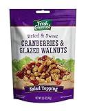 Fresh Gourmet Dried Cranberries & Glazed Walnuts | 3.5 Ounce, Pack of 9 | Crunchy Snack and Salad Topper