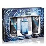 GUESS Night Men Eau de Toilette 3 Piece Gift Set - Cologne Spray 3.4 Fl. Oz., Deodorizing Body Spray 6.0 Oz., & Shower Gel 6.7 Fl. Oz.