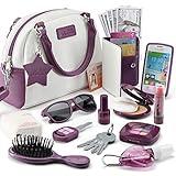 Little Girls Purse with Accessories and Pretend Makeup for Toddlers - My First Purse Set Includes Handbag, Phone, Wallet, Play Makeup and More Pretend Play Toys for Girls Age 3 +, Great Gift for Girls