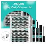 Lash Extension Kit 320Pcs,DIY Individual Lashes Clusters Kit,Lash Bond And Seal,Lash Remover For Eyelashes Extensions,Lash Applicator Tool For False Eyelash Cluster Kit At Home(3040D,D-Mix9-16mm Kit)