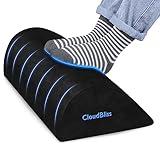 Foot Rest for Under Desk at Work,Office Desk Accessories with Soft Foam and Washable Removable Cover, Foot Stool for Office, Car, Home to Foot Support and Relax Ankles, Black