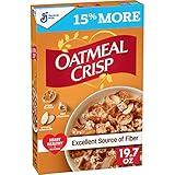 Oatmeal Crisp Heart Healthy Cereal, High Fiber Cereal Made with Whole Grain, 19.7 oz