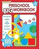 Preschool Big Workbook Ages 3 - 5: 320 Pages, Letter and Numbers Tracing, Early Math, First Writing, Phonics, Alphabet and more (Gold Stars)