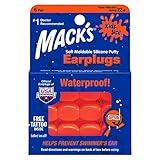 Mack's Soft Moldable Silicone Putty Ear Plugs - Kids Size, 6 Pair - Comfortable Small Earplugs for Swimming, Bathing, Travel, Loud Events and Flying | Made in USA