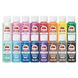 Apple Barrel, Vibrant Spectrum Collection Acrylic Craft Paint, PROMOABIII, 2 fl oz each, 16 assorted matte colors, 16 count