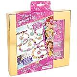 Make It Real Disney Princess Crystal Dreams Jewelry Kit - DIY Bead & Charm Bracelet Set with Swarovski Crystals, Includes Supplies & Exclusive Princess Book - Create 6 Bracelets, Ages 8