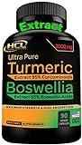 HCL HERBAL CODE LABS Turmeric Boswellia Extract Supplement 2000 mg – Strong Natural Joint Support Pills – Extra Strength Boswellia Serrata with Turmeric Curcumin Powder 90 Capsules