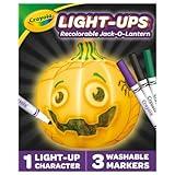 Crayola Light-Ups - Jack-O-Lantern, Light Up Pumpkin, Reusable Coloring Toy, Glow in The Dark, Ages 4, 5, 6, 7