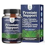 Herbal Prostate Health Supplements for Men - Advanced Prostate Supplements for Men with Beta Sitosterol Selenium Pygeum and Saw Palmetto for Men Prostate Support and Frequent Urination - 90 Capsules