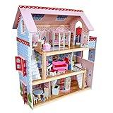 KidKraft Chelsea Doll Cottage Wooden Dollhouse with 16 Accessories, Working Shutters, for 5-Inch Dolls