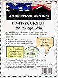 Do-It-Yourself Legal Will Kit – Come with one Set – No Printing – No Downloading - No CD is Required - Prepared by an Attorney Multicolor 8.5inchX11inch