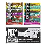 Picky Bars Real Food Energy Bars, Plant Based Protein, 10 Flavor Variety Pack, All-Natural, Gluten Free, Non-GMO, Non-Dairy, Smooth Caffeinator, Pack of 10