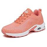 Mishansha Women's Comfortable Running Shoes Outdoor Athletic Excercise Sport Tennis Shoes Breathable Fashion Sneakers Training Jogging Gym Walking Shoes 9 Pink